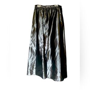 TOTONKO Metallic Maxi Skirt Women’s 10 P Silver Silver Art To Wear Avant Garde